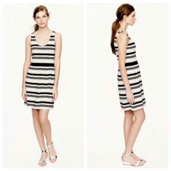 J. Crew Striped Button-back Dress - Picture 3 of 9